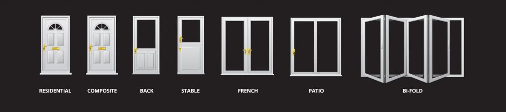 types of door images