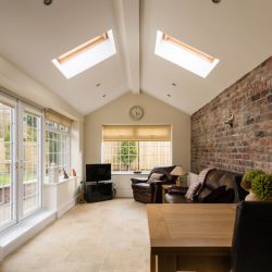 interior shot of a home extension