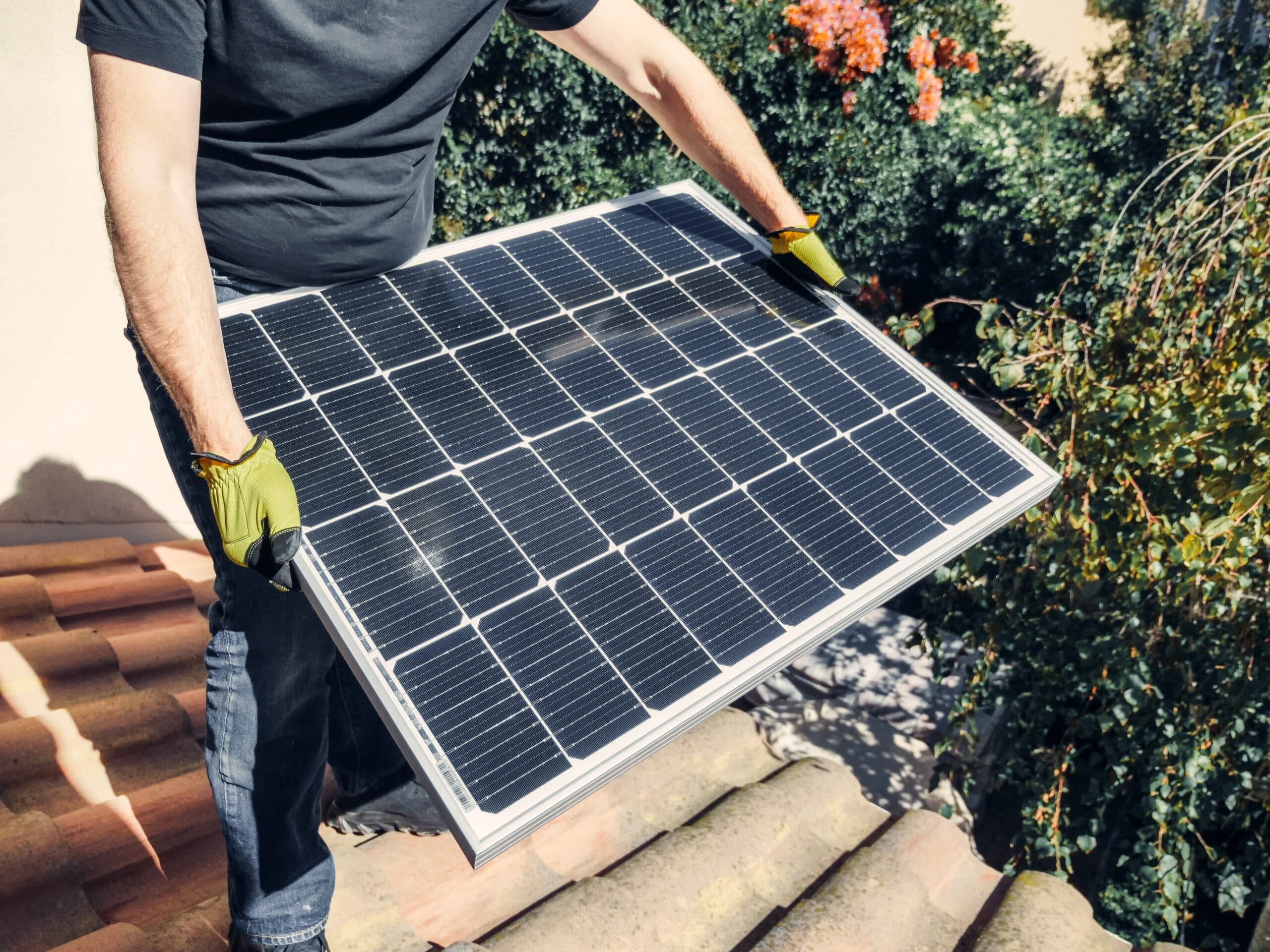 black solar panel